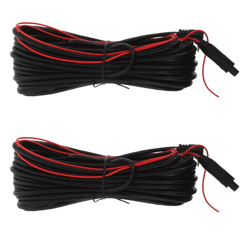 2Pcs Heavy-Duty Car Video Cable Rear Camera Extension Wire Copper Core