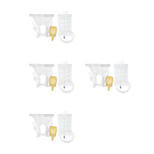 4Pcs Assorted Color Female Urinary Drain Bags Medical Wearable Design