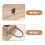 Antique Coffee Wooden Wine Box with Rope Handle and Secure Lock 4