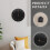 Non-Ticking Black Wall Clock Wood Frame Minimalist Design for Home 4