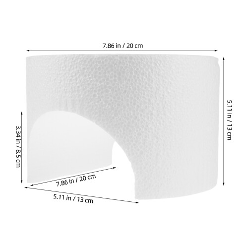 White DIY Foam Model Train Tunnel for N Scale Track Layout Scenery 1