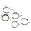 5Pcs Durable Iron Coil Springs for Door Handle Lock Replacement Silver 10