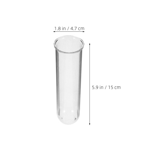 5Pcs Clear Glass Hydroponic Flower Test Tubes for Desktop Decor 1