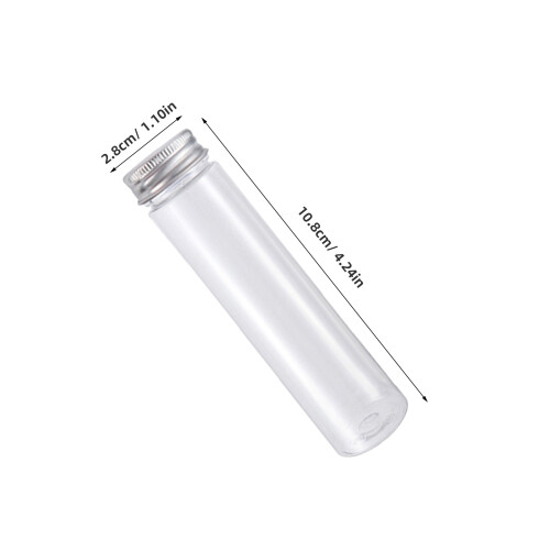 36Pcs 50Ml Clear Plastic Test Tubes with Caps for Candy and Bath Salts 1