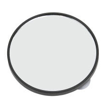 Miroir grossissant, réflexion cristalline et design contemporain, miroir rond portable avec grossissement 10x, lentille en verre argenté antibuée.