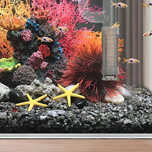 Duurzame Rvs Aquarium Filter Intake Visbak, Kleur 2
