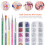 1Set Multi Resin Nail Studs Kit with Dotting Pens for Manicure Decor 5