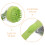 Green Handheld Shampoo Brush with Liquid Dispenser for Home Use 4