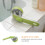 Green Handheld Shampoo Brush with Liquid Dispenser for Home Use 5