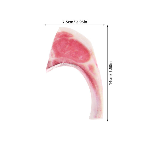 Reusable Plastic Lamb Chops Realistic Fake Meat for Event Decor 1
