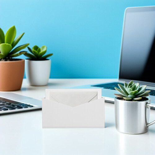 2Stk Weißer Bürobriefhalter Acryl Mail Organizer Ablage 2