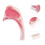 Reusable Plastic Lamb Chops Realistic Fake Meat for Event Decor 6