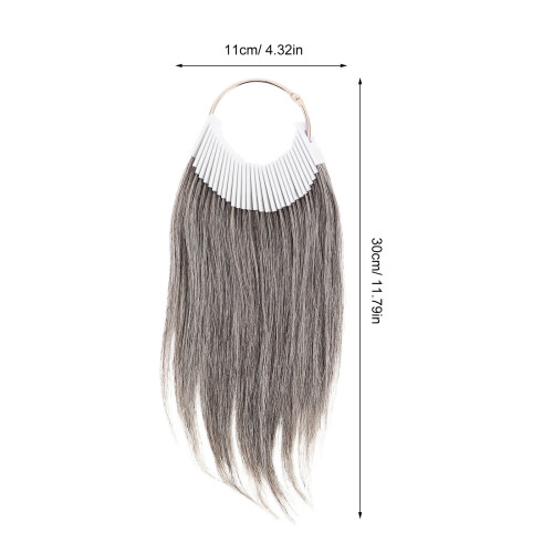 30Pcs Hair Ring Set Grey Hair Color Sample for Training 1