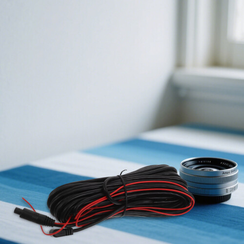 2Pcs Heavy-Duty Car Video Cable Rear Camera Extension Wire Copper Core 2