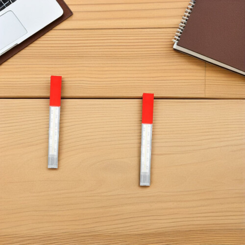 5Pcs Plastic Thermometer Protective Case Red Organizer for Travel Use 2