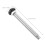 Silver Lightweight Wheelchair Rear Axle with Smooth Wheel Release 2