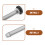 Silver Lightweight Wheelchair Rear Axle with Smooth Wheel Release 4