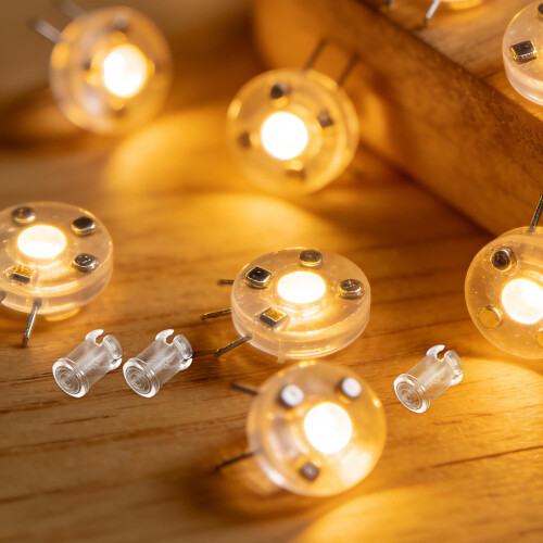20Pcs Clear Plastic 5Mm LED Holder Clips for Panel Mount Diode Lights 2