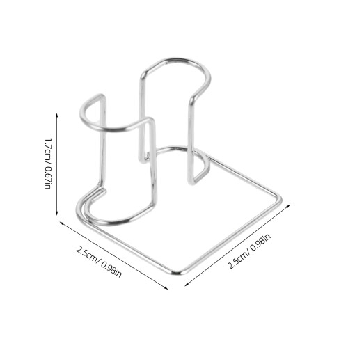 8Pcs Spring Loaded Metal Cotton Roll Holders Silver for Dentist Use 1