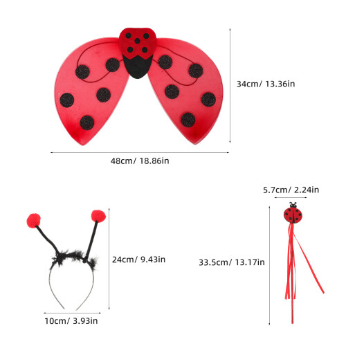 2Ensembles Ailes De Pailletées Et -Tête 1