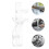 22Pièces Clips Remplacement Clair Pour Stores Rideaux 6