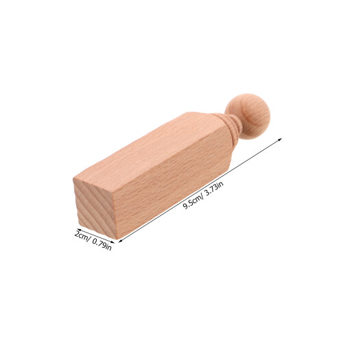 4Pièces Montants Bois Non Peints Pour Rampes Miniatures Décoratives 1