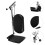 Black Adjustable Footrest for Wheelchair with Steel Frame Support 5