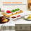 2Pcs Multi-Compartment Ceramic Dipping Dishes with Wooden Serving Tray 4