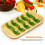 2Pcs Multi-Compartment Ceramic Dipping Dishes with Wooden Serving Tray 5