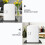 2Pcs Silicone Refrigerator Mat Black Heavy-Duty Mini Fridge Drip Tray 5
