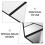 Tri-Fold Black Magician Practice Mirror for Coin & Card Tricks 4