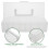 2Pcs White Plastic Garden Seed Organizer Box Portable with Dividers 4