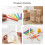 800Pièces Mini Bâtons De Bois Naturels Pour Projets DIY Multicolores 5