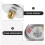 10Pcs Durable Fire Extinguisher Pressure Tester with Color Coded Dial 4