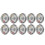 10Pcs Durable Fire Extinguisher Pressure Tester with Color Coded Dial 11
