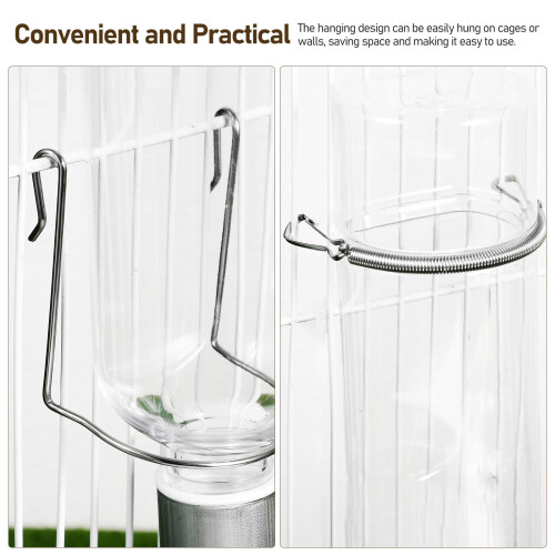 Rabbit Hay Feeder & Water Bottle for Small Pets 2
