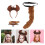 1Ensemble Accessoires Costume Cosplay Enfant Oreilles Marron 10