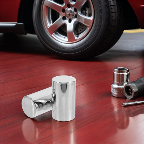 6Pièces Caps Écrous Roue Chrome Pour Remorques Et Semi-Camions 2