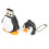 Φορητή συσκευή αποθήκευσης, μονάδα flash USB με χαριτωμένο σχέδιο πιγκουίνου σε 2