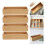 4Pcs Bamboo Deep Drawer Organizer Boxes for Utensil and Office Storage 7