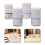 4Pcs White Plaster Jewelry Molds for Precise DIY Couple Ring Casting 5