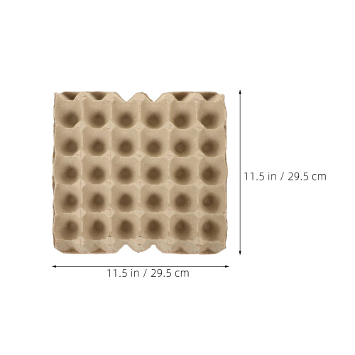 12Pcs Paper Pulp Egg Carton Trays Stackable Egg Storage Organizer 1