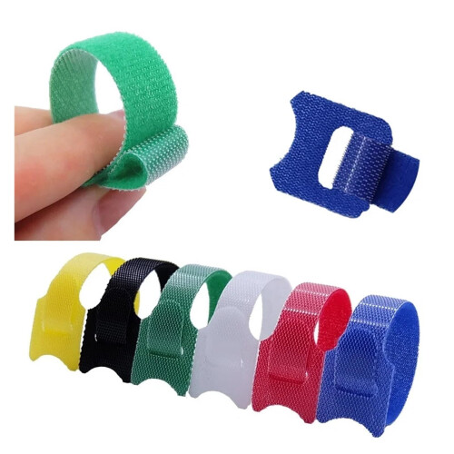 50 Pack Reusable Releasable Nylon Cable Ties 100mm Red with Quick Release Tab and Durable Lock Design 1