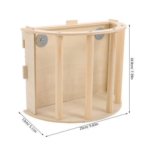 Support À En Bois Clair Pour Rangement Facile 1