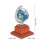 Mini Globe Model Silver Accurate Scale Dollhouse Study Decoration 2