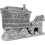 XXL Crushed Diamond Horse Wagon 35cm Decor 1