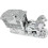 XXL Crushed Diamond Horse Wagon 35cm Decor 2