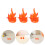 6Pcs Durable ABS Flame Mini Bonfire Model for Micro Landscape Use 4