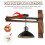 2Pcs Coffee Wood Wall Hanging Lamp Bracket Foldable Adjustable Holder 5