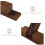 2Pcs Coffee Wood Wall Hanging Lamp Bracket Foldable Adjustable Holder 6